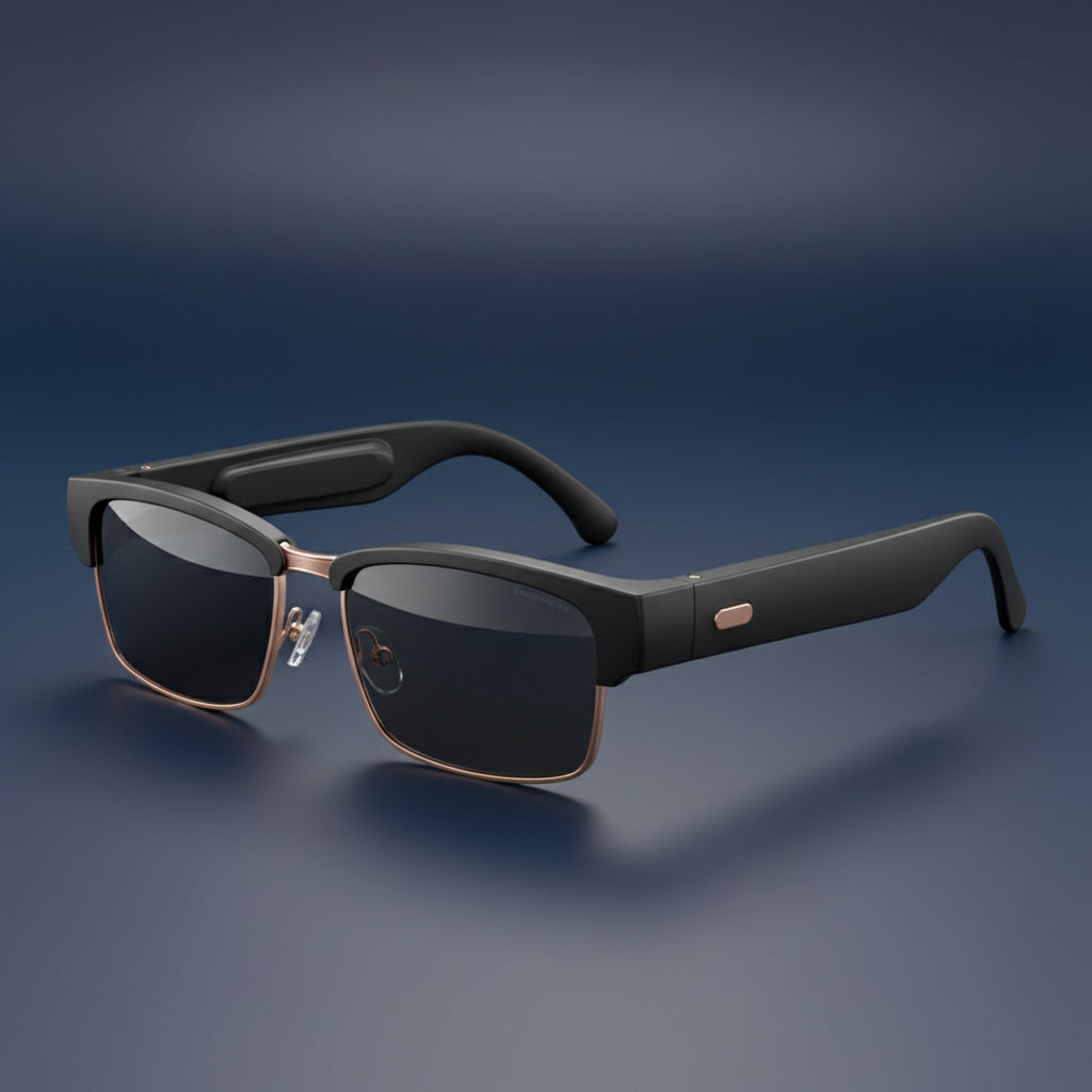 Luxar Vision Elite™ – Lunettes IA Connectées avec Caméra 8 MP